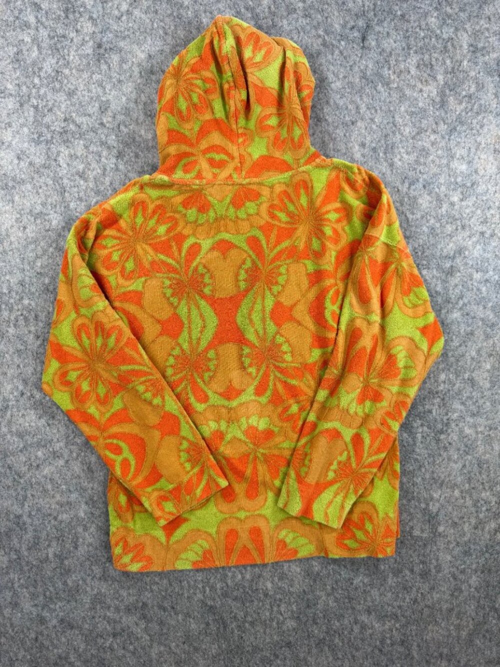 Sandro Mens Psyche Floral Hoodie Sz M Terrycloth - Picture 11 of 13